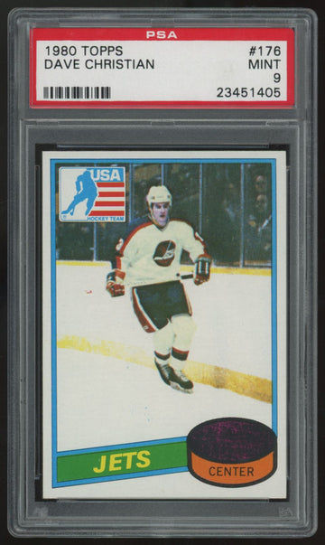 1980-81 Topps Dave Christian RC #176 PSA 9
