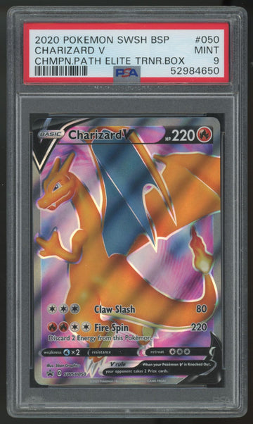 2020 Pokemon Charizard V Champion's Path Promo #050 PSA 9