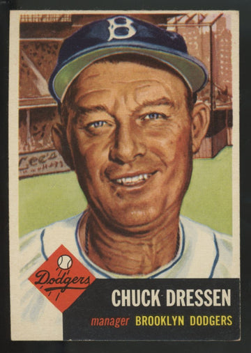 1953 Topps Chuck Dressen #50 VG/EX