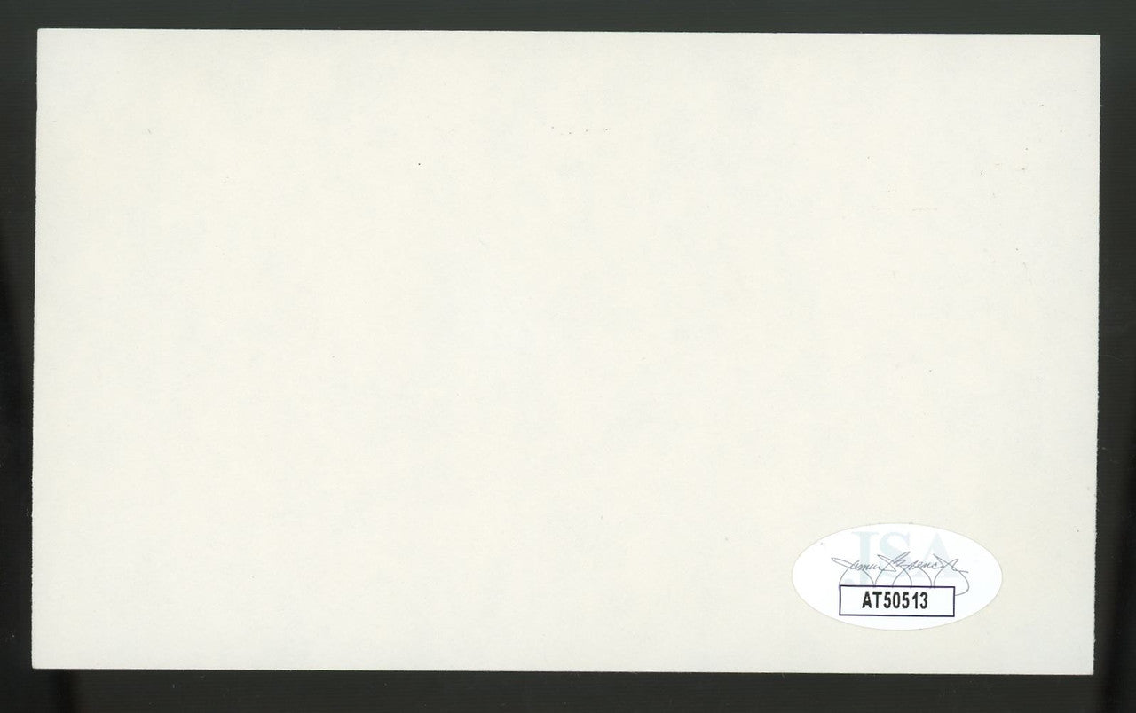 Larry Doby Signed Autographed Cut JSA (d. 2003)