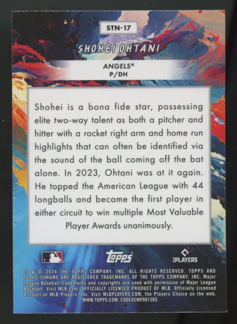 2024 Topps Chrome Cosmic Shohei Ohtani Stars In The Night #STN-17