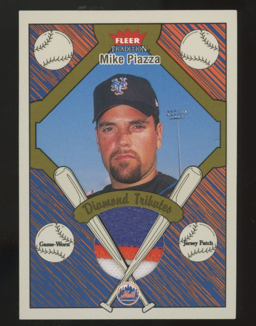 2004 Fleer Tradition Mike Piazza Diamond Tributes Patch /50 #DTP-MP