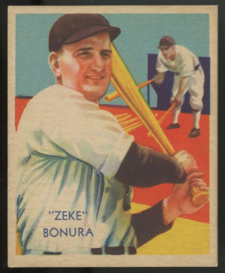 1935 National Chicle "Zeke" Bonura Diamond Stars #65 NM