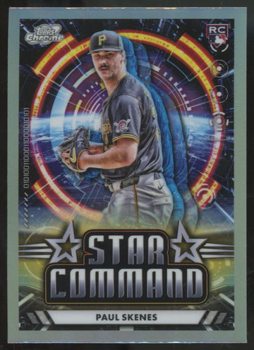 2024 Topps Chrome Cosmic Paul Skenes RC Star Command #ALT-5