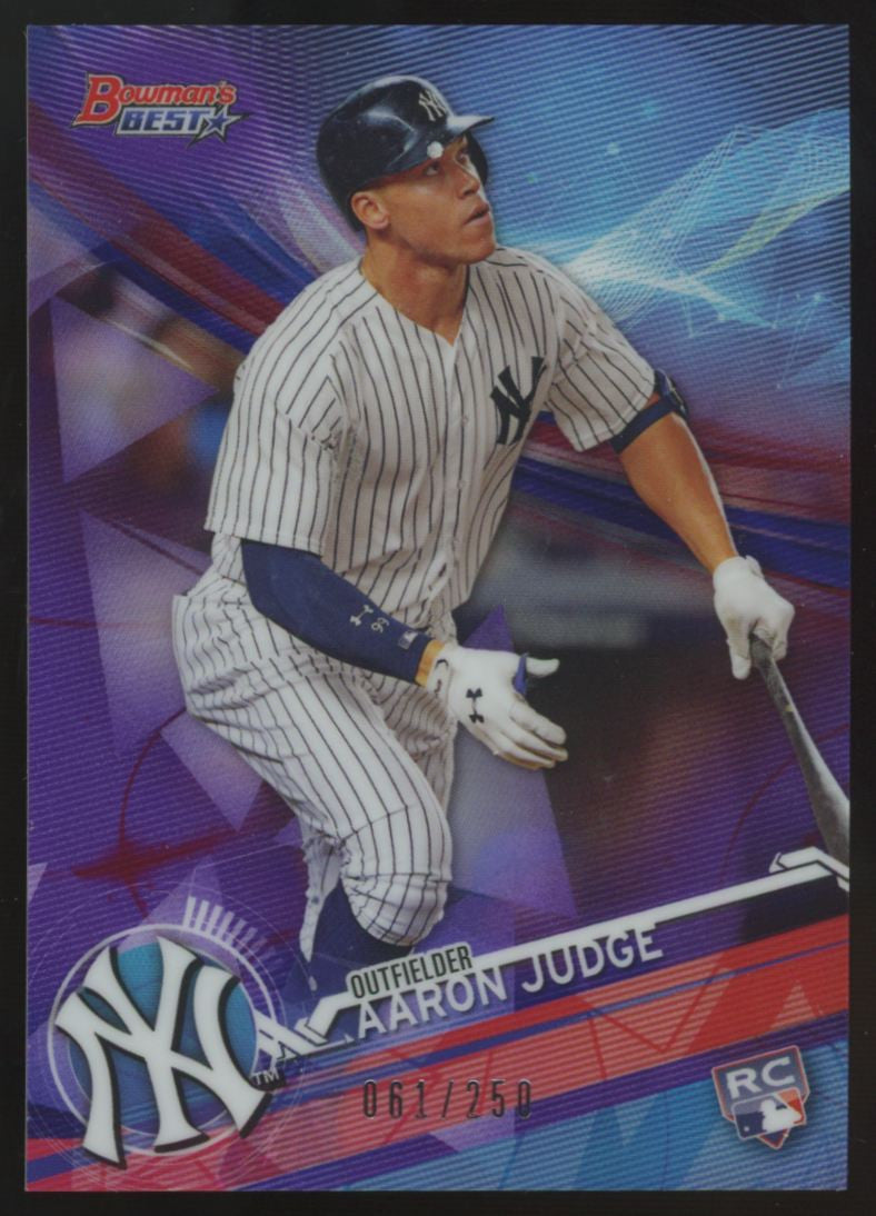 2017 Bowman's Best Aaron Judge RC Purple Refractor /250 #1