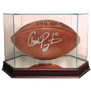 Glass Football Display Case