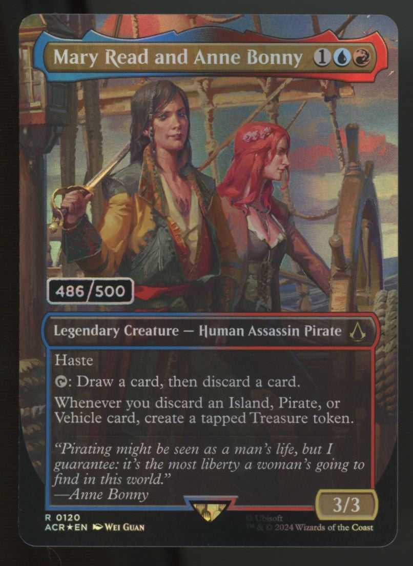 Magic the Gathering Mary Read and Anne Bonny Assassins Creed Serialized #486/500
