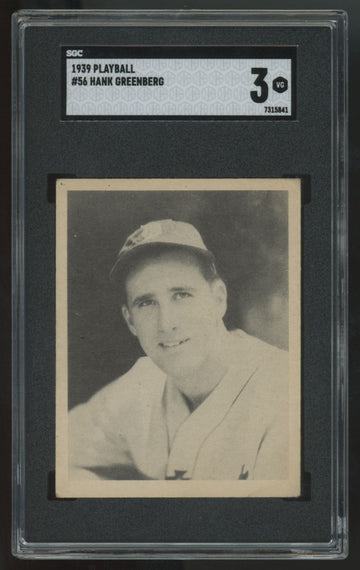 1939 Play Ball Hank Greenberg #56 SGC 3