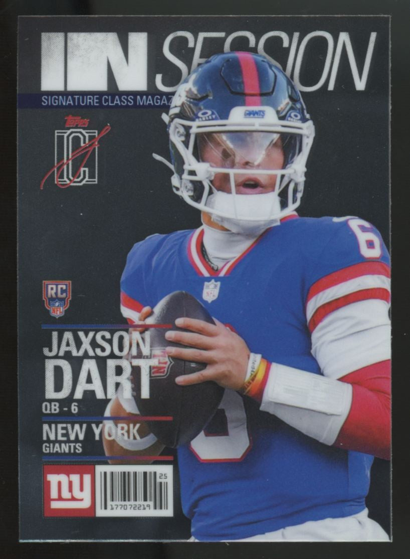 2025 Topps Signature Class Jaxson Dart RC In Session #IS-15