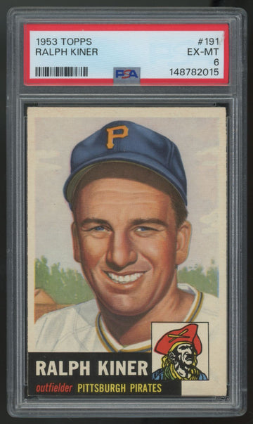 1953 Topps Ralph Kiner #191 PSA 6