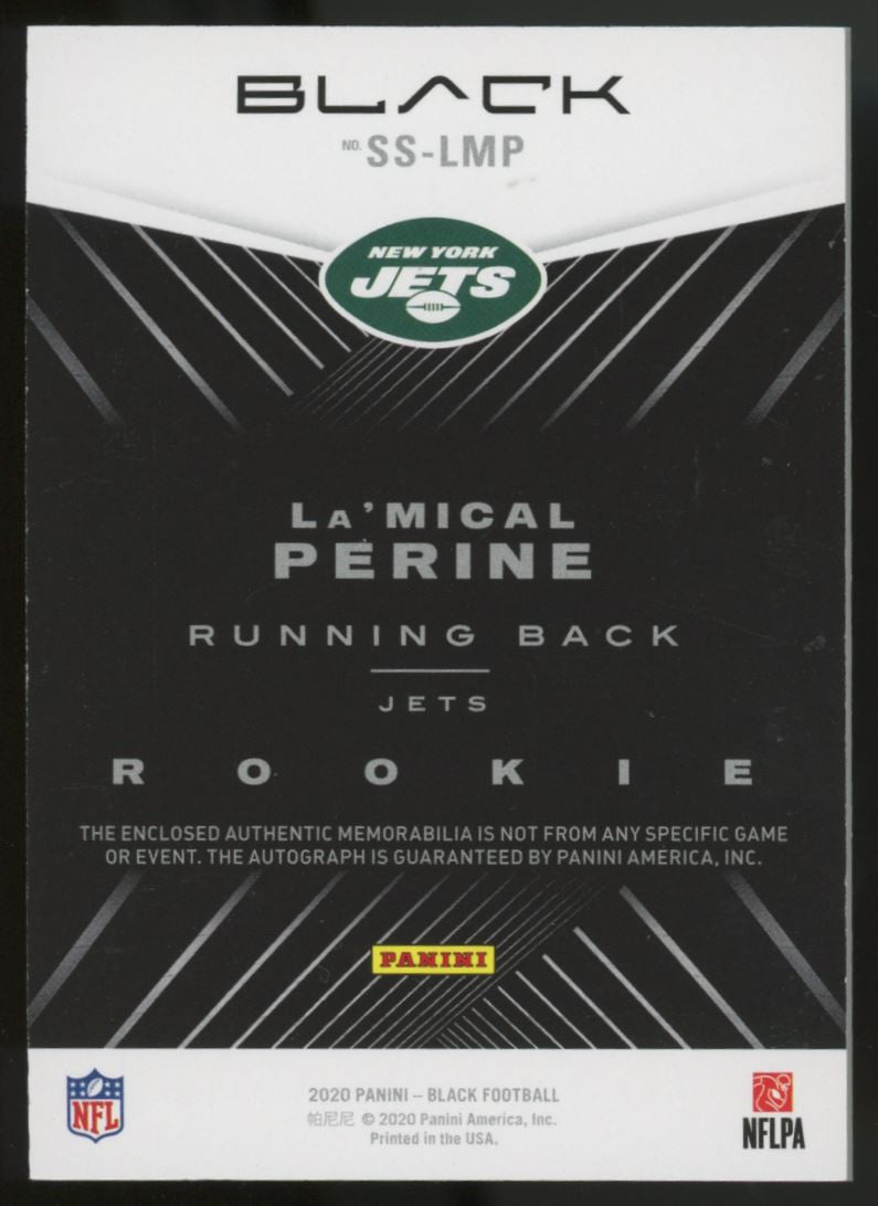 2020 Black La'Mical Perine RC Patch Auto RPA /50 #SS-LMP