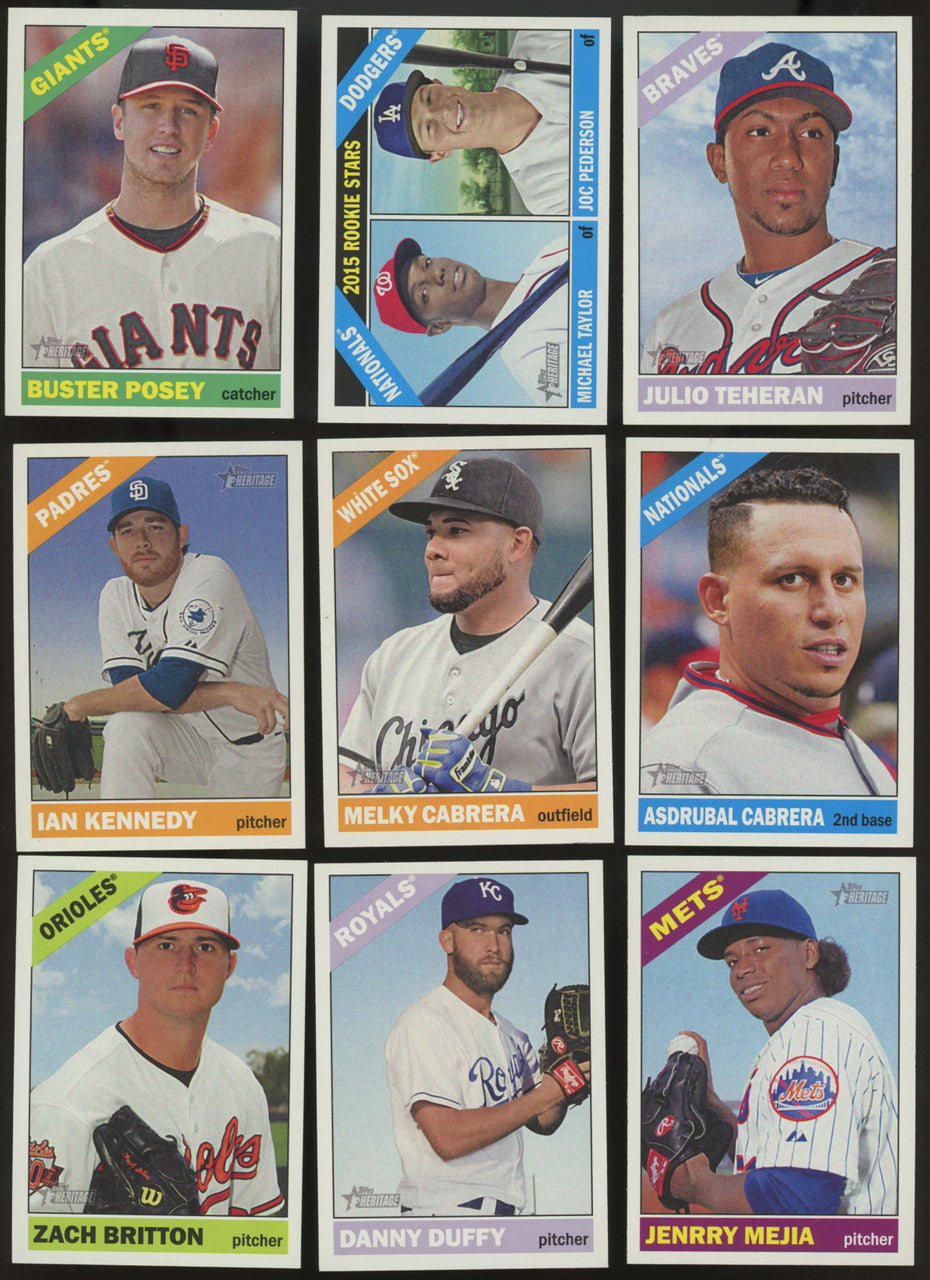2015 Topps Heritage Baseball Complete Set 1-500 w/ SPs NM-MT