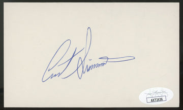 1979 Curt Simmons Signed Autographed Index Card JSA Authentic
