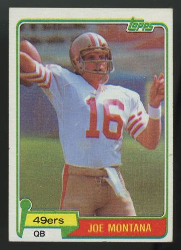 1981 Topps Joe Montana RC #216 EX "A"