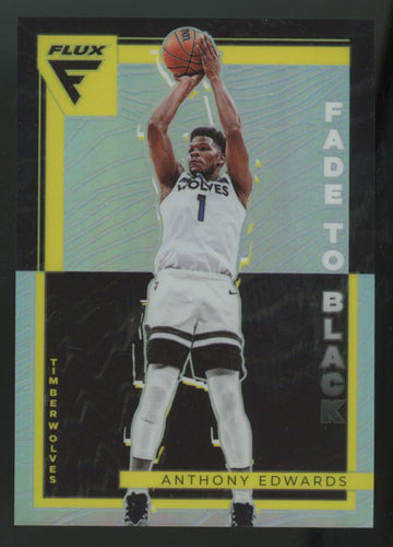 2022-23 Panini Flux Anthony Edwards Fade To Black SSP #10