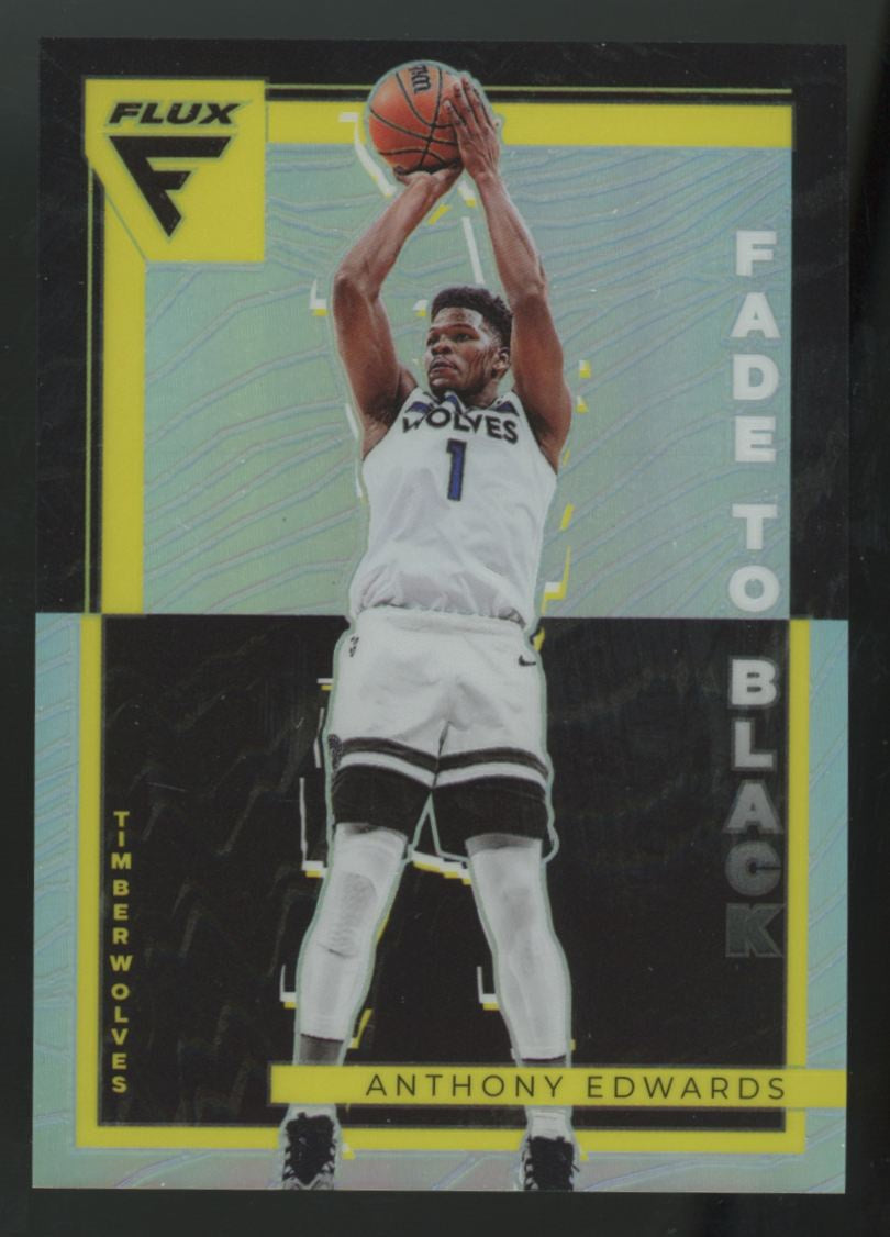 2022-23 Panini Flux Anthony Edwards Fade To Black SSP #10