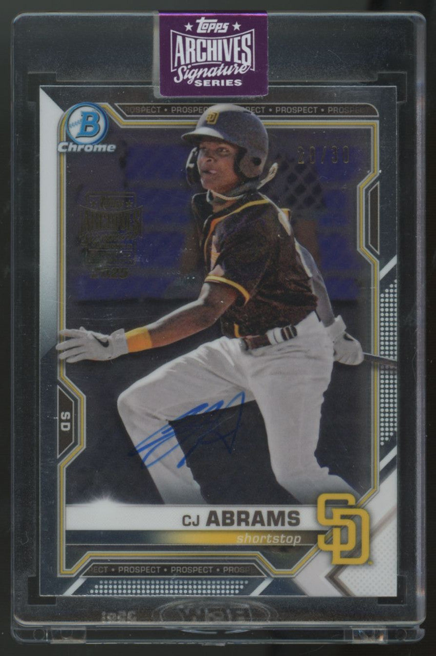 2025 Topps Archives Signature Series CJ Abrams Auto /30 #BCP-14