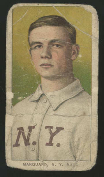 1909-11 T206 Rube Marquard Piedmont Back Poor