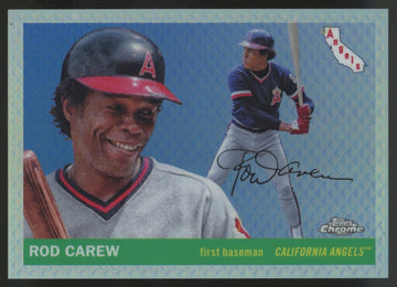 2025 Topps Chrome Platinum Anniversary Rod Carew Diamond Etch Refractor /55 #347