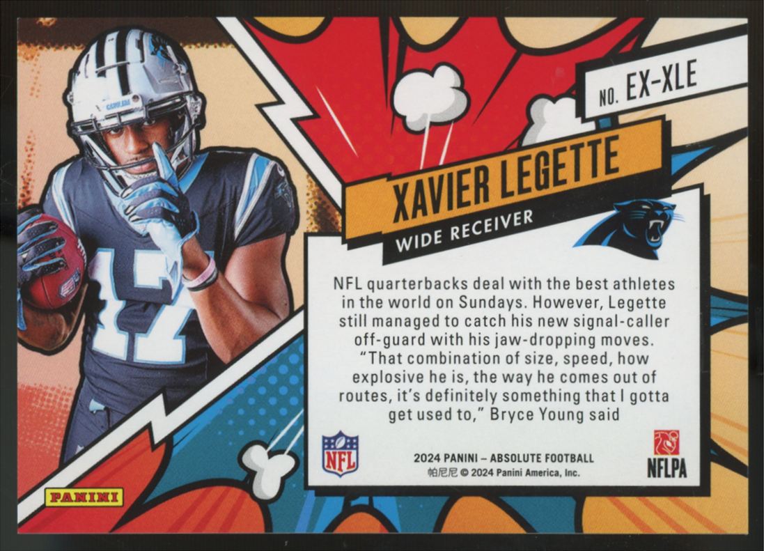 2024 Panini Absolute Xavier Legette RC Explosive SSP #EX-XLE