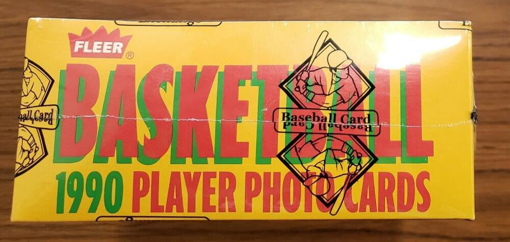 1990/91 Fleer Basketball BBCE Sealed Rack Wax Box Wrapped ~ Unopened 24 Packs!