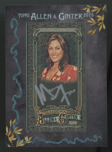 2025 Topps Allen & Ginter Michele Fitzgerald Black Framed Mini Auto /25 #MA-MFI
