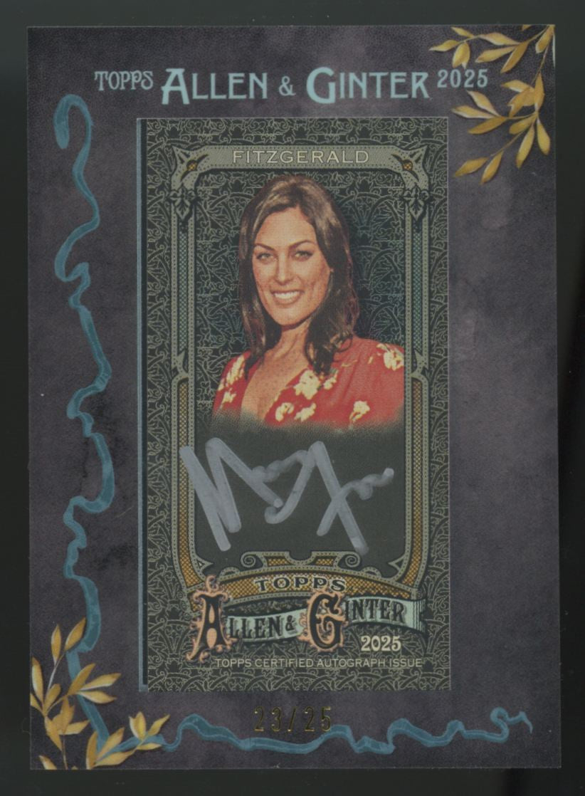 2025 Topps Allen & Ginter Michele Fitzgerald Black Framed Mini Auto /25 #MA-MFI