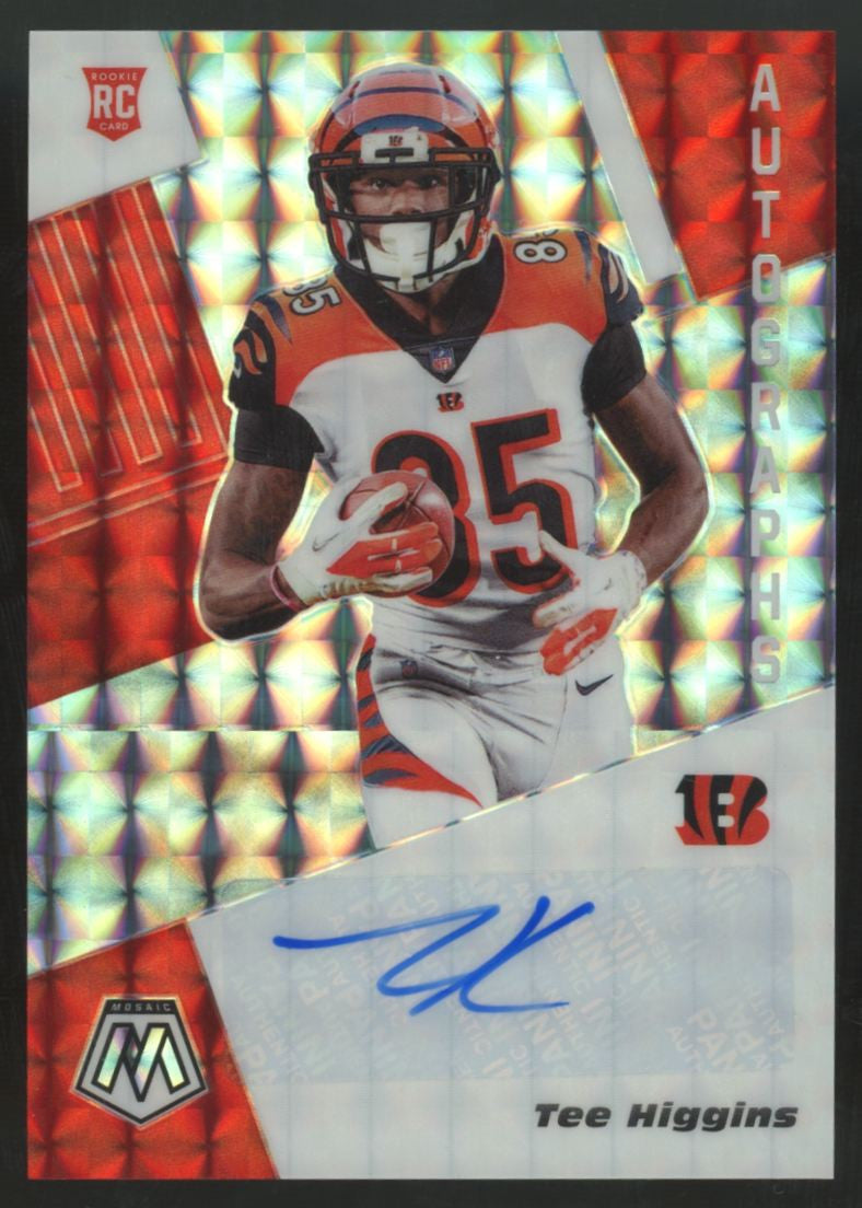2020 Panini Mosaic Tee Higgins RC Auto #RA13