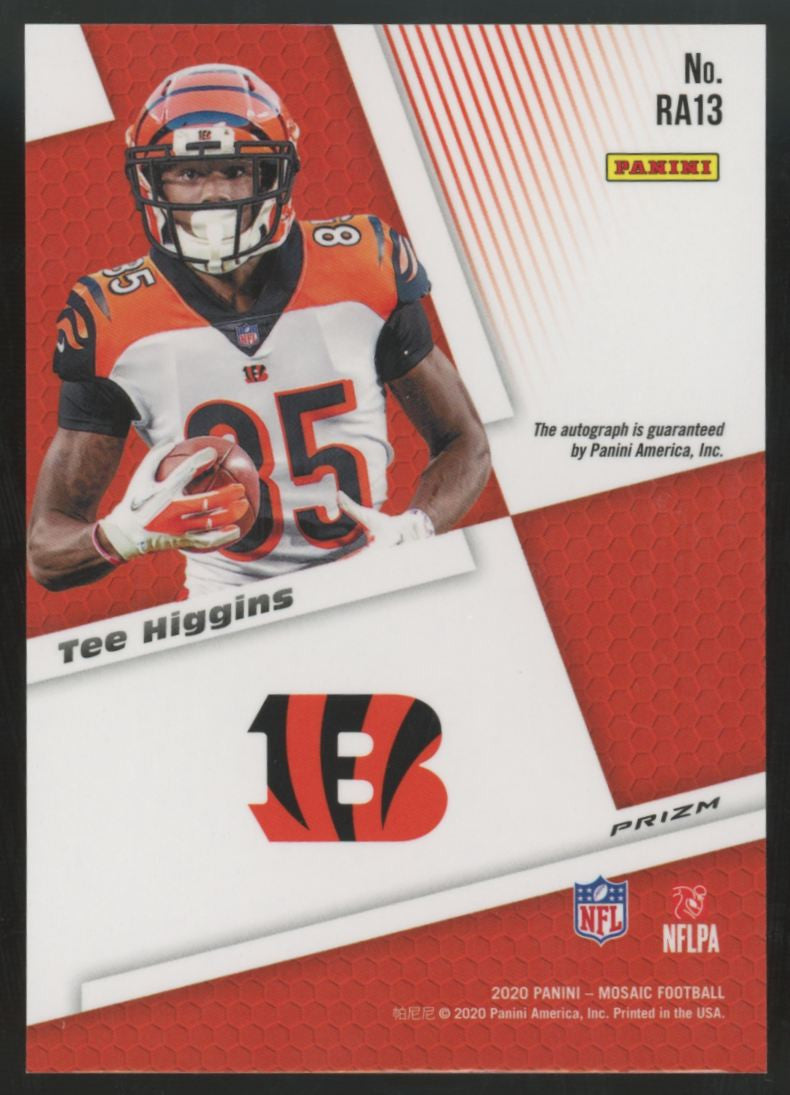 2020 Panini Mosaic Tee Higgins RC Auto #RA13