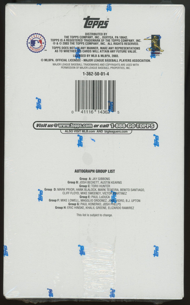 2004 Topps Baseball Series 1 36 Pack Box Factory Sealed