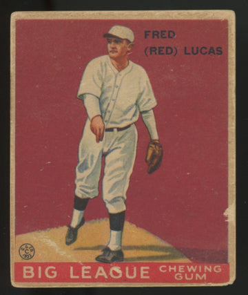 1933 Goudey Fred "Red" Lucas #137 Good
