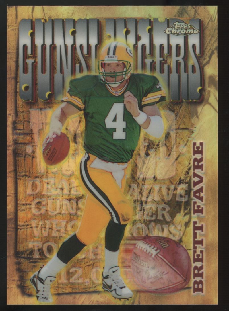 1998 Topps Chrome Brett Favre Gunslingers Season's Best Refractor #6