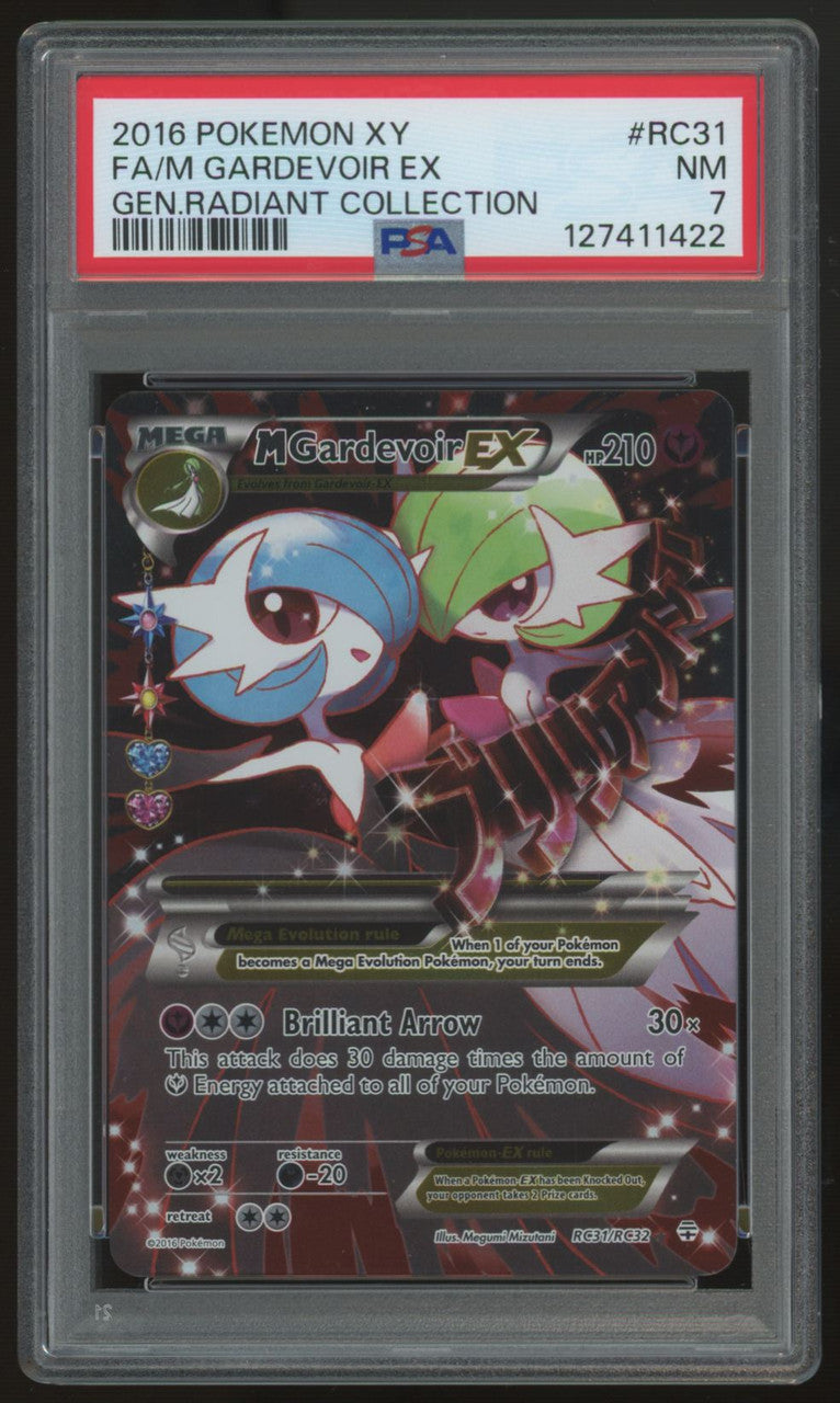 2016 Pokemon M Gardevoir EX Radiant Collection Full Art #RC31 PSA 7
