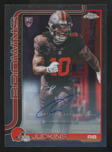 2025 Topps Chrome Quinshon Judkins RC Auto #RA-QJ