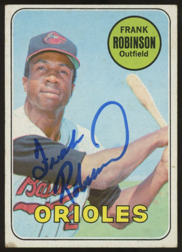 1969 Topps Frank Robinson #250 Signed Autographed Card JSA