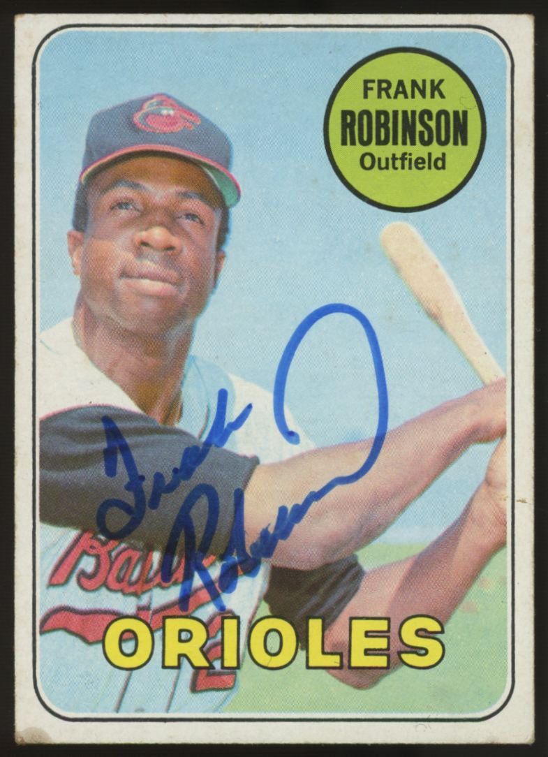 1969 Topps Frank Robinson #250 Signed Autographed Card JSA