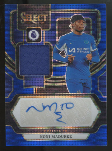 2023-24 Select Premier League Noni Madueke Blue Pulsar Patch Auto #AM-NM