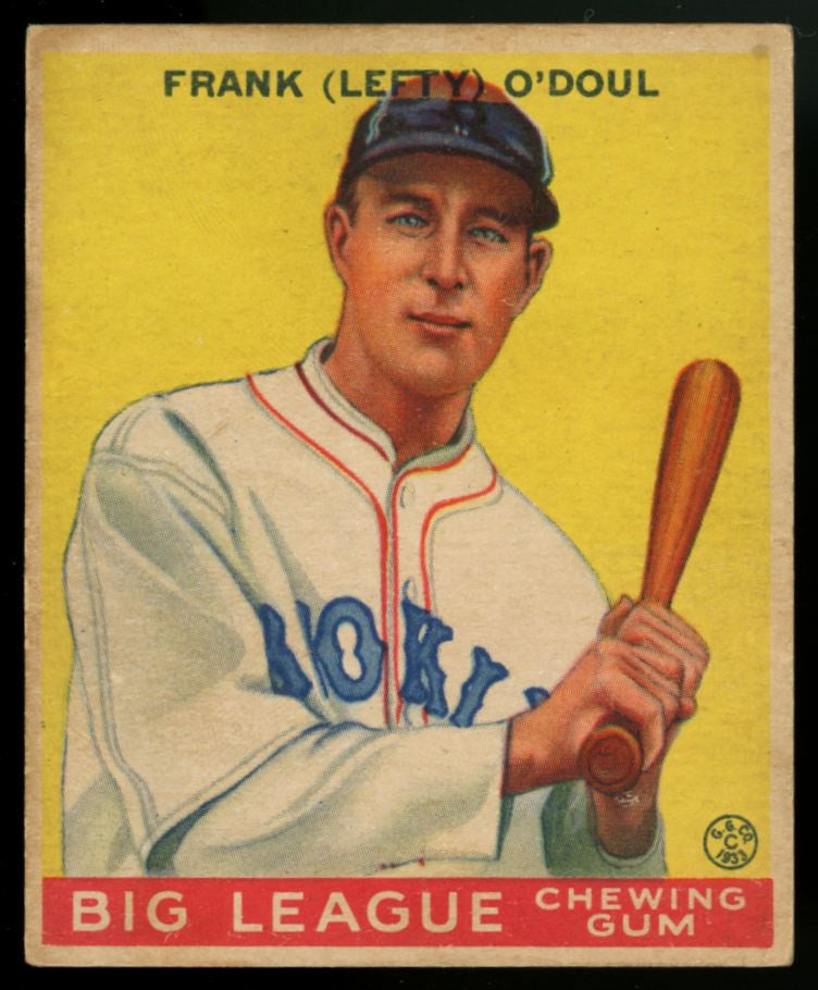 1933 Goudey Frank "Lefty" O'Doul #58 VG-EX Centered