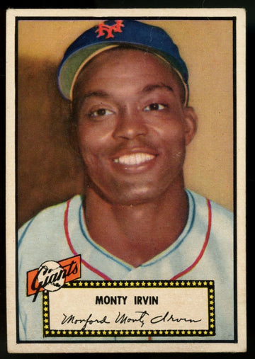 1952 Topps Monty Irvin Black Back #26 VG