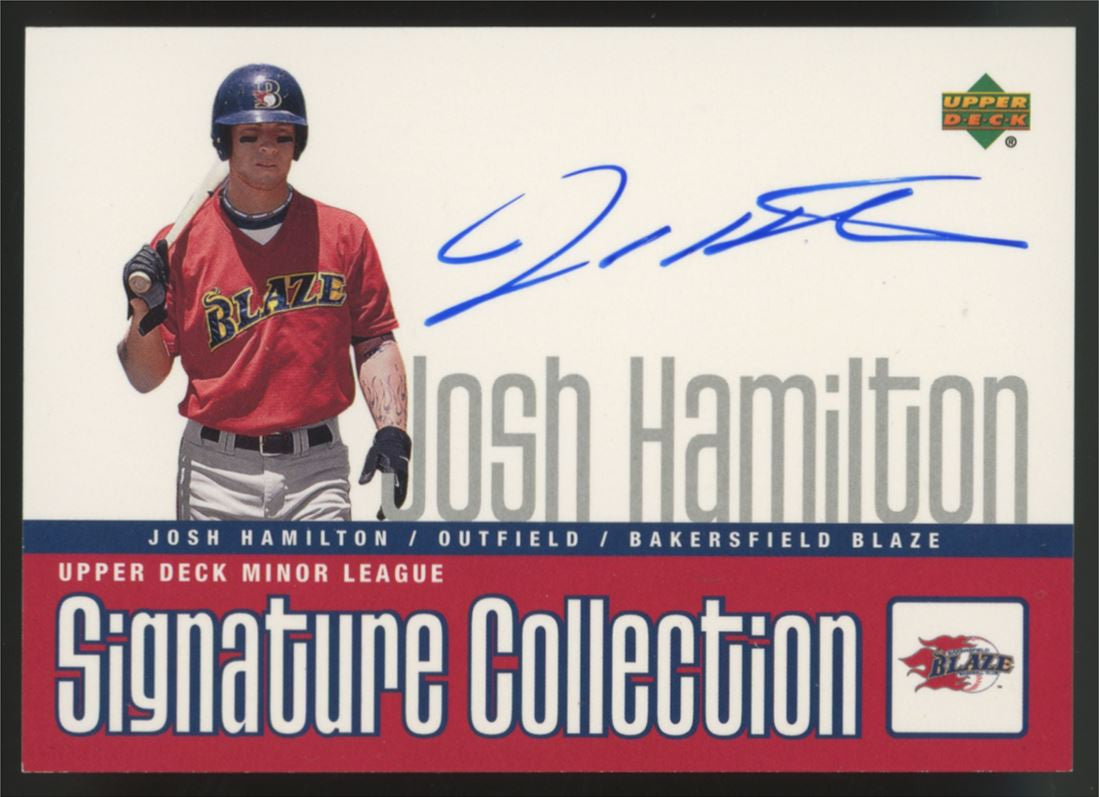 2002 Upper Deck Minor League Josh Hamilton Signature Collection Auto #JH