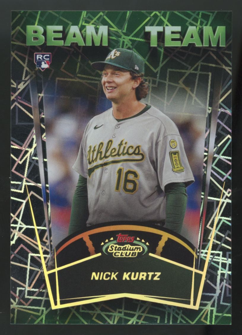 2025 Topps Stadium Club Nick Kurtz RC Beam Team SSP #BT-7