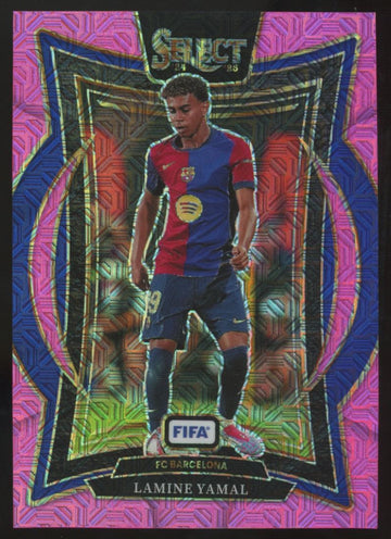 2024-25 Panini Select FIFA Lamine Yamal Terrace Pink Mojo /299 #7