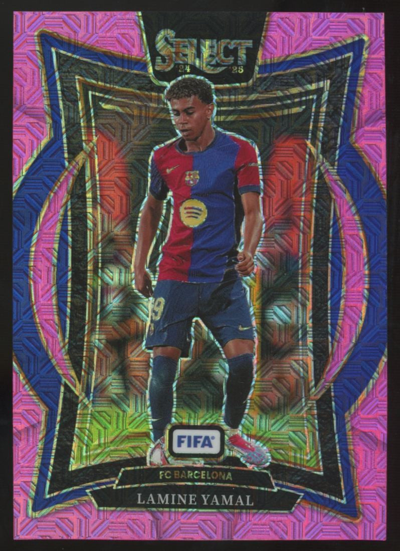 2024-25 Panini Select FIFA Lamine Yamal Terrace Pink Mojo /299 #7