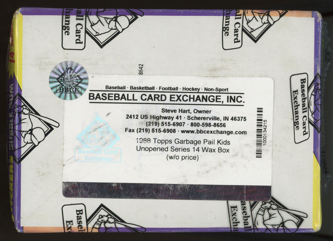 1988 Topps Garbage Pail Kids Series 14 Wax Box BBCE Wrapped Sealed