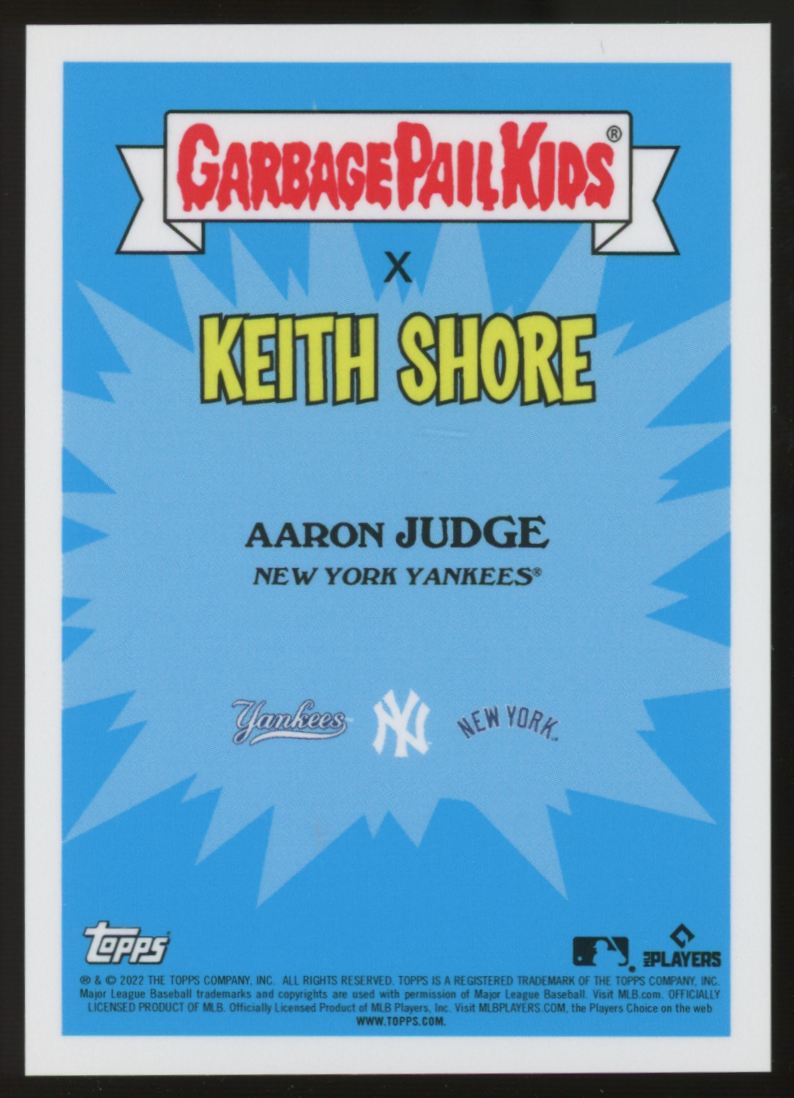 2022 Topps Garbage Pail Kids X MLB Aaron Apple #1a