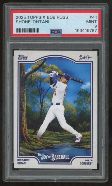 2025 Topps X Bob Ross Shohei Ohtani #41 PSA 9 *787