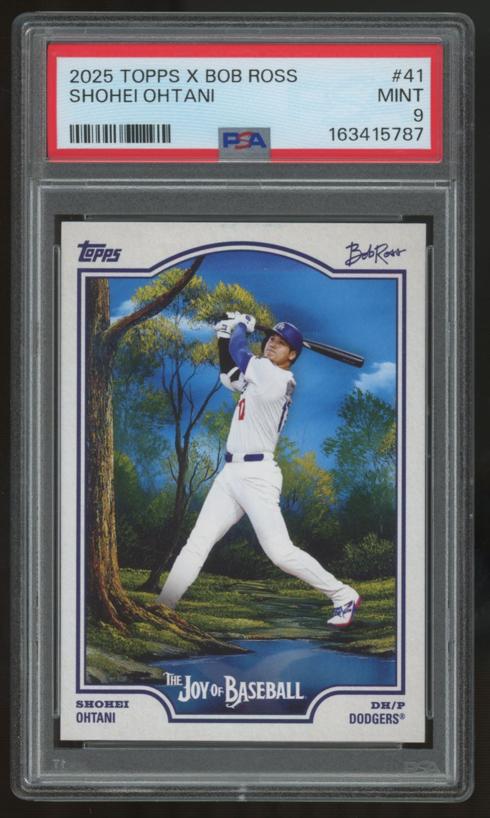 2025 Topps X Bob Ross Shohei Ohtani #41 PSA 9 *787