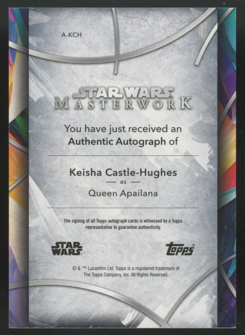 2024 Topps Star Wars Masterwork Queen Apailana/Keisha Castle-Hughes Auto #A-KCH
