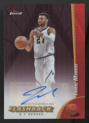 2024-25 Topps Finest Jamal Murray Red Flashback Auto /10 #FBA-JMU