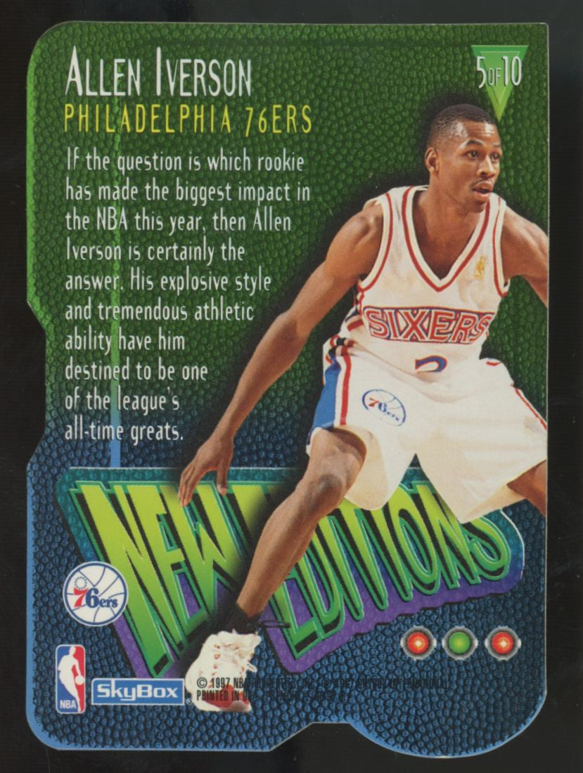 1996-97 Skybox Premium Allen Iverson New Editions Die Cut #5